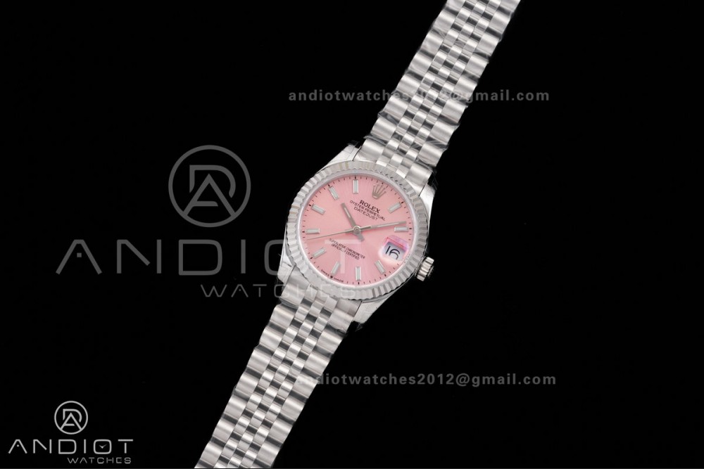 DateJust 31 Ladies 278274 GSF Pink Dial Stick Markers on Jubilee Bracelet A2236 — photo 2