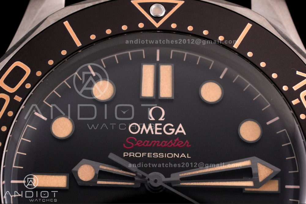 Seamaster 300 "No Time to Die" Limited Edition VSF NTTD 1:1 Best Edition on Titanium Mesh Bracelet SA8806 Super Clone V7 — photo 4