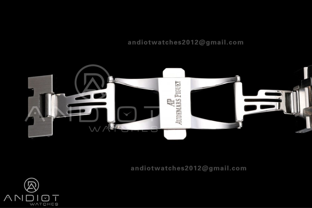 Royal Oak 39mm 15300 SS ZF 1:1 Best Edition White Textured Dial on SS Bracelet SA3120 Super Clone — photo 20