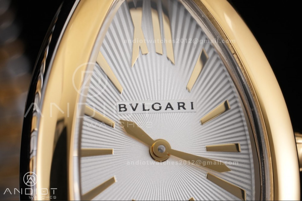 Serpenti 35mm SS/YG BVF 1:1 Best Edition Silver Dial on SS/YG Bracelet Ronda Quartz — photo 5
