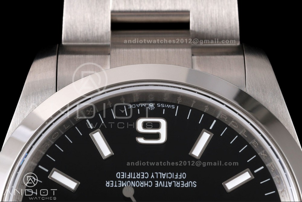 Explorer 36 124270 904L QF Best Edition Black Dial On SS Bracelet SH3230 (Free Sprung) — photo 6