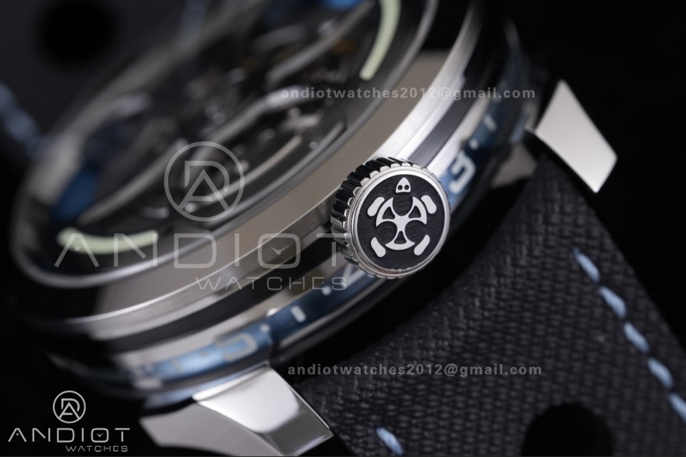 MB&F M.A.D.1.Blue SS K1F 1:1 Best Edition on Black Leather Strap Miyota 821A — photo 11