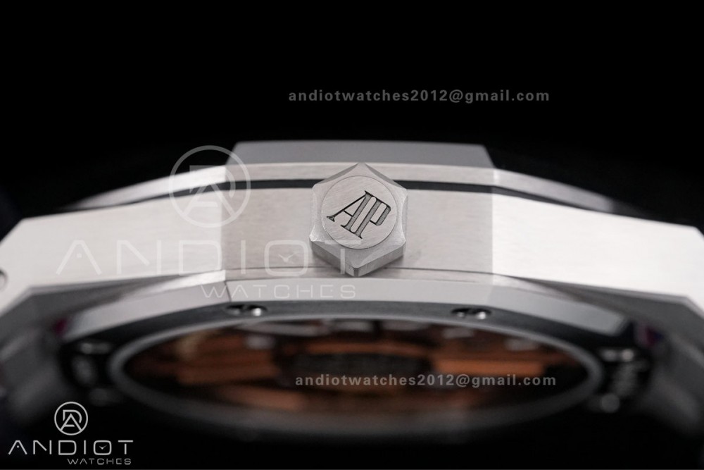 Royal Oak 15510 SS TOP 1:1 Best Edition Grey Dial on SS Bracelet DD4302 Super Clone — photo 12