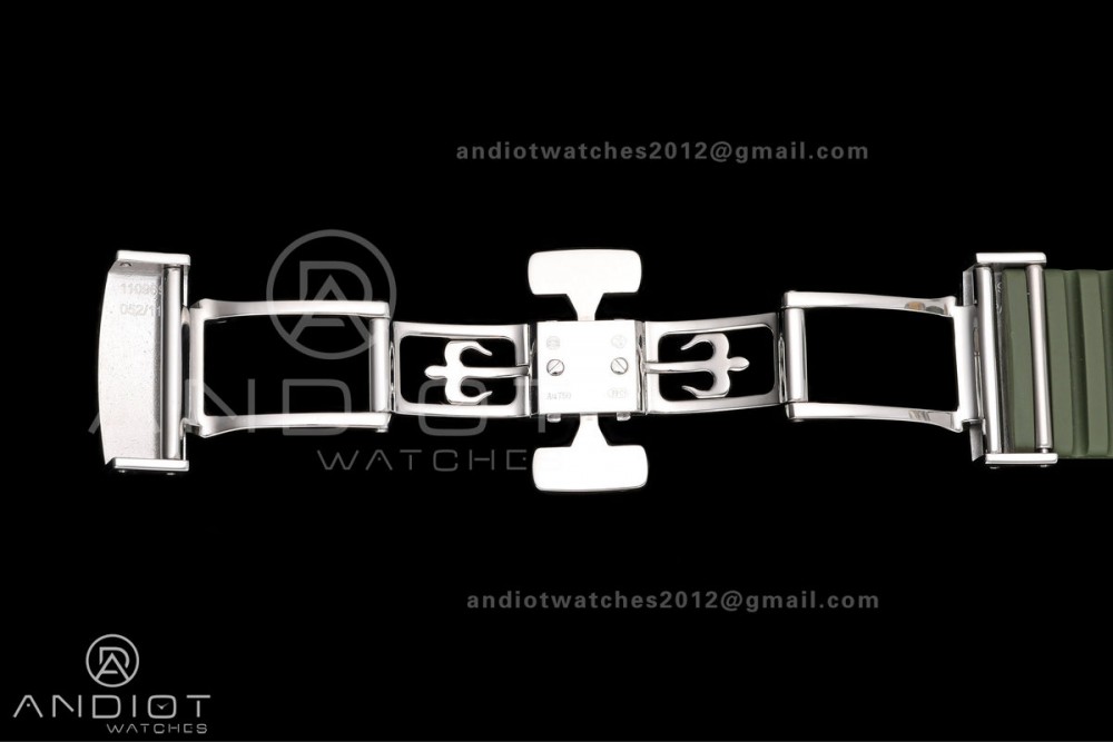 Aquanaut 5968 SS DDF 1:1 Best Edition Green Dial on Green Rubber Strap A520 — photo 27