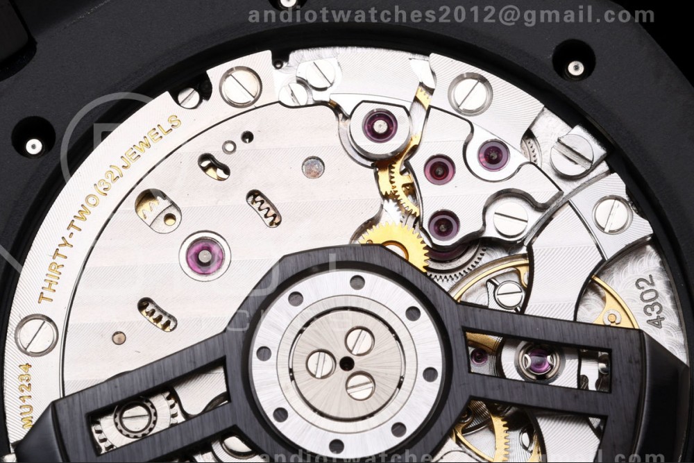 Royal Oak 41mm 15500 Black Ceramic ZF Black Dial on Black Ceramic Bracelet SA4302 Super Clone (Free Sprung) — photo 14