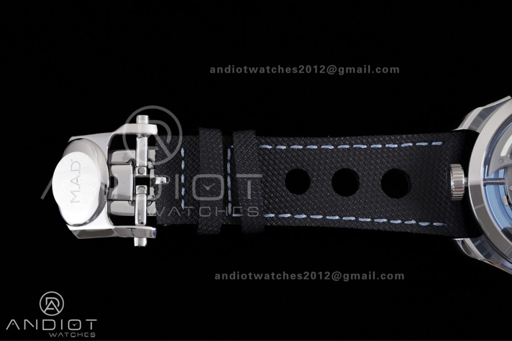 MB&F M.A.D.1.Blue SS K1F 1:1 Best Edition on Black Leather Strap Miyota 821A — photo 13