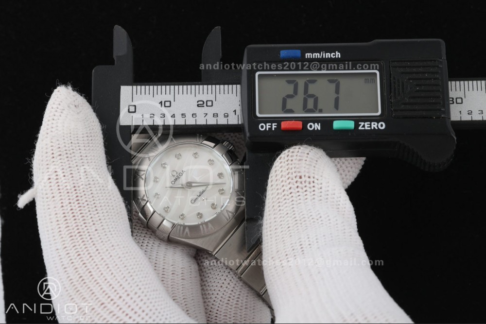 Constellation 28mm SS 8848F 1:1 Best Edition White MOP Textured Dial on SS Bracelet ETA Quartz — photo 19