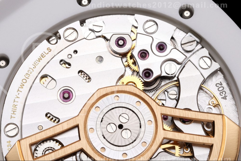 Royal Oak 41mm 15500 White Ceramic ZF White Dial on White Ceramic Bracelet SA4302 Super Clone (Free Sprung) — photo 14