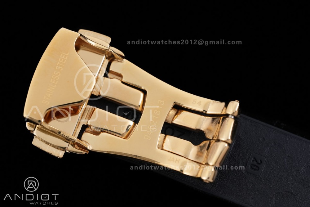 Speedmaster YG N1F Best Edition YG Dial on Black Rubber Strap A3861 — photo 20