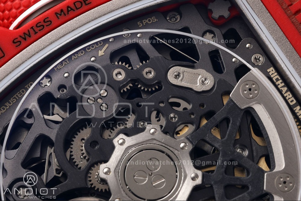 RICH Maker's 1:1 RM67-02 Red NTPT Sebastien Buemi Skeleton Dial CRMA7 Super Clone — photo 16