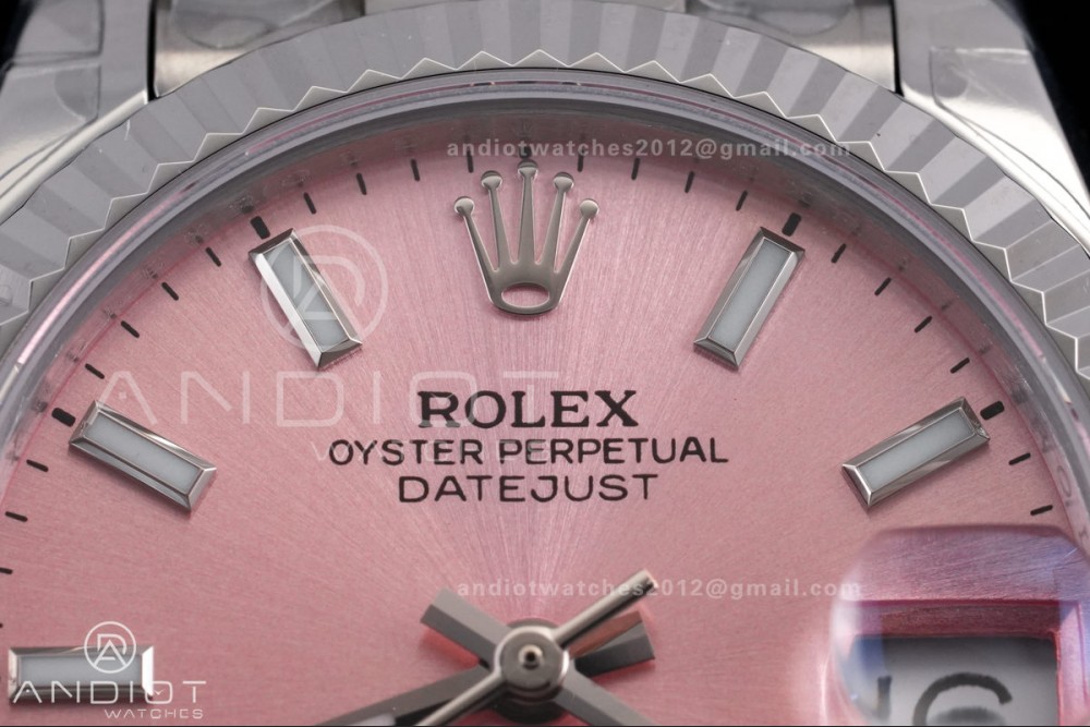 DateJust 31 Ladies 278274 GSF Pink Dial Stick Markers on Jubilee Bracelet A2236 — photo 3