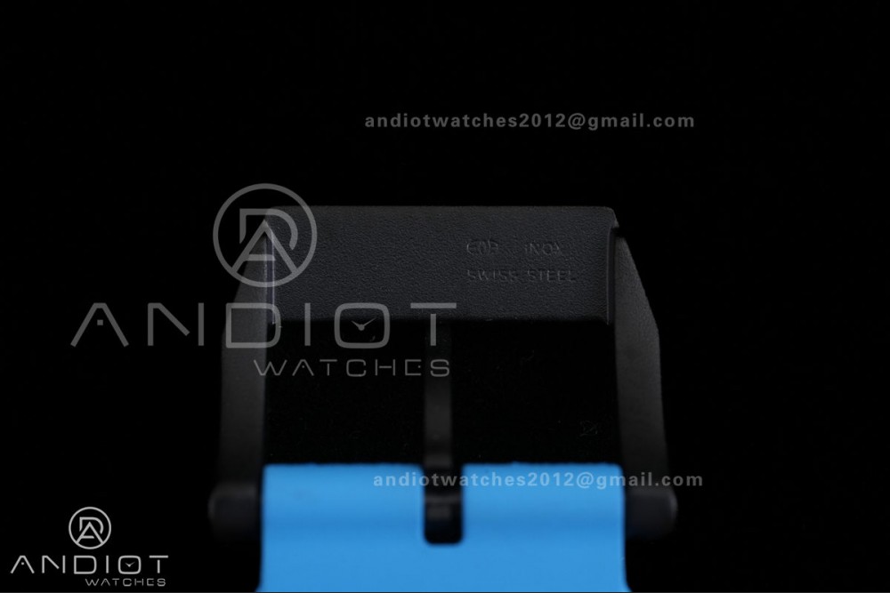 IWC Pilot 41 Top Gun Ceramic IW328107 M+F Best Edition on Blue Rubber Strap MIYOTA 9015 — photo 23