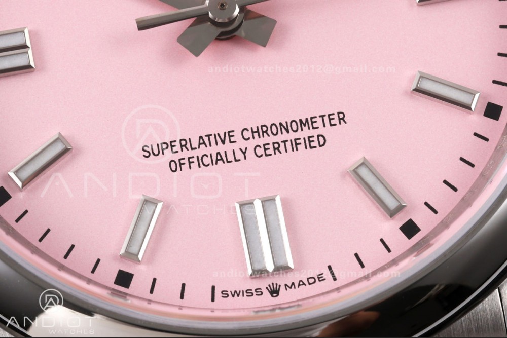 Oyster Perpetual 126000 36mm QF 1:1 Best Edition 904L Steel Pink Dial JH3230 Free Sprung — photo 5