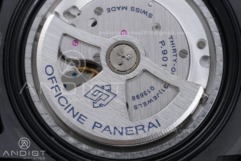 PAM 979 Carbotech VSF Best Edition Carbon Dial on Rubber Strap P.9010 Clone — photo 14