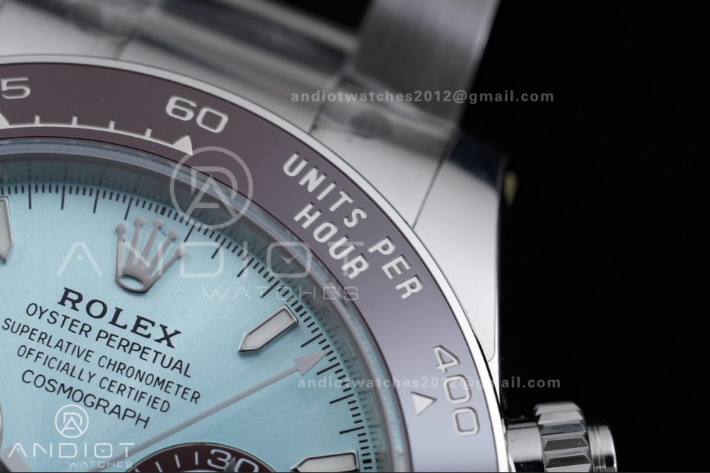 Daytona 126506 Gain Weight VSF 1:1 Best Edition Ice Blue Dial Stick Markers On Bracelet DD4131 (Free Sprung Look) — photo 7