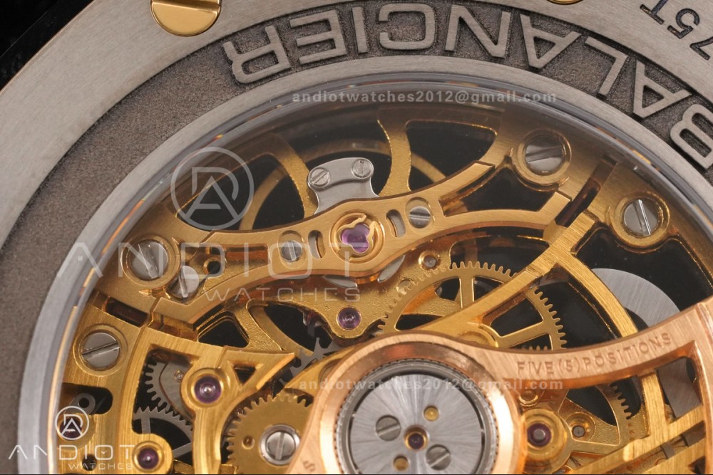 Royal Oak 41mm Openworked Ceramic 15416CE THBF 1:1 Best Edition Gold Dial on Ceramic Bracelet SA3132 V2 — photo 7