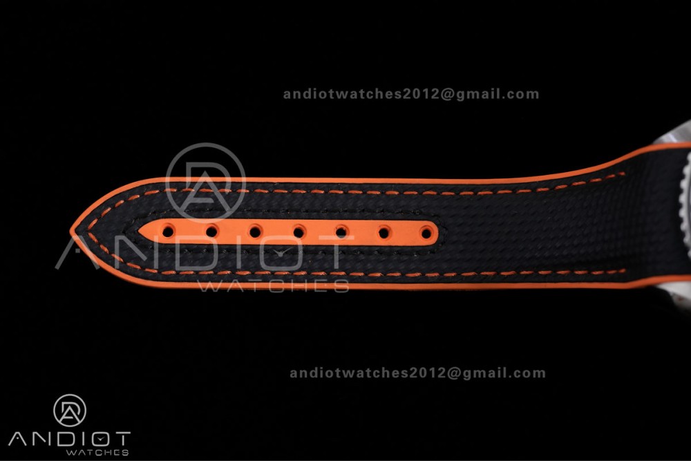 Planet Ocean 43.5mm SS VSF 1:1 Best Edition Black/Orange Bezel Black Dial on Nylon Strap A8900 Super Clone V2 — photo 19