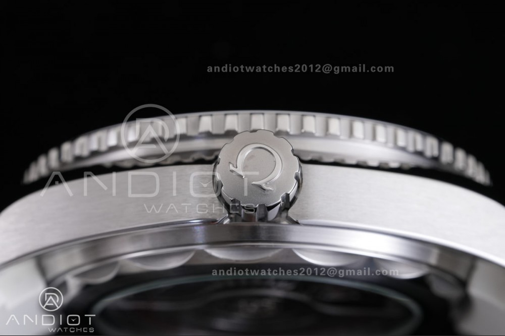 Planet Ocean 39.5mm White Ceramic Bezel SS VSF 1:1 Best Edition White Dial On White Rubber Strap Super Clone Asian 8800 — photo 14