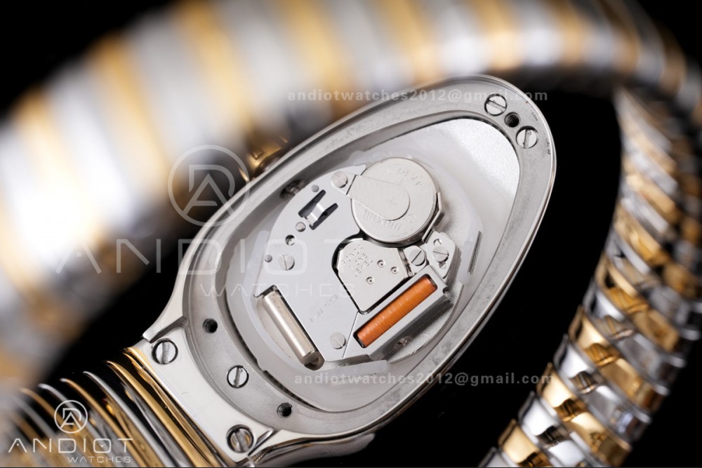 Serpenti 35mm SS/YG BVF 1:1 Best Edition Silver Dial on SS/YG Bracelet Ronda Quartz — photo 10