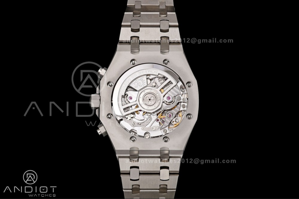 Royal Oak Chrono 26240 SS OCTA 1:1 Best Edition Purple Dial on SS Bracelet JH4401 Super Clone (Free Sprung) — photo 9