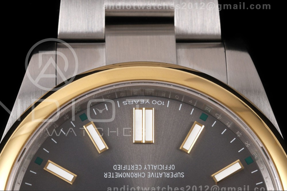 Oyster Perpetual 41 134303 QF 1:1 Best Edition Gray Dial on SS Bracelet JH3230 — photo 6