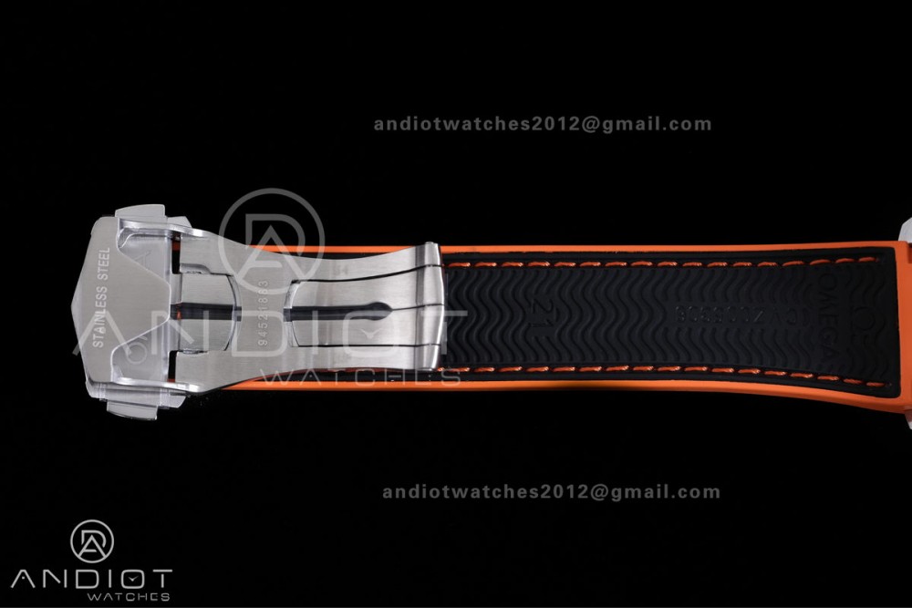 Planet Ocean 43.5mm SS VSF 1:1 Best Edition Black/Orange Bezel Black Dial on Nylon Strap A8900 Super Clone V2 — photo 18