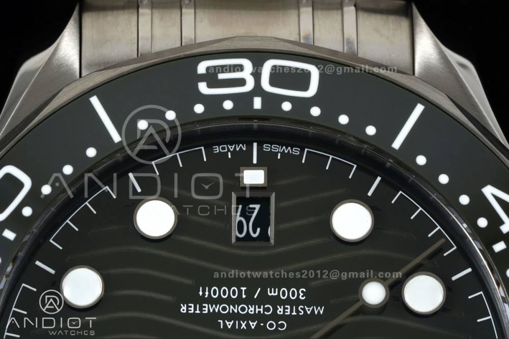 Seamaster Diver 300M SS ORF 1:1 Best Edition Green Ceramic Green Dial on SS Bracelet OR8800 Super Clone — photo 5