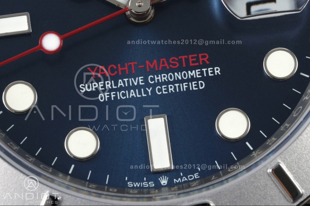 Yacht-Master 126622 904L QF 1:1 Best Edition Blue Dial On 904L SS Bracelet SH3235 (Free Sprung) — photo 5