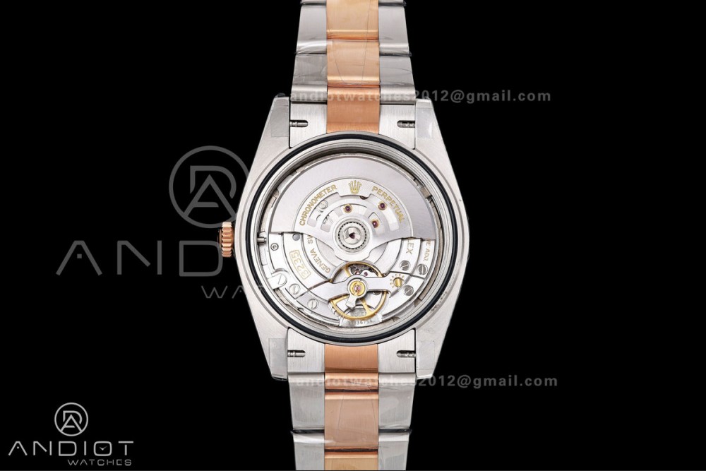 DateJust 41 126331 SS/RG VSF 1:1 Best Edition Gray Dial Green Roman on Oyster Bracelet VS3235 V2s — photo 10