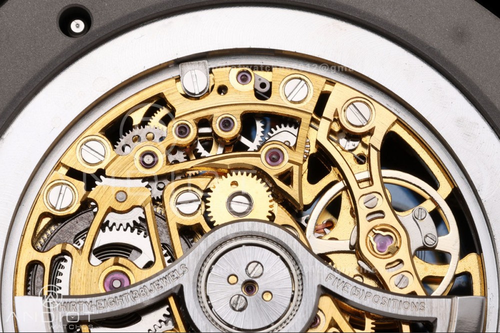 Royal Oak 41mm Openworked 15407 SS DDF 1:1 Best Edition YG Dial on SS Bracelet SA3132 Double Balance Wheels — photo 13