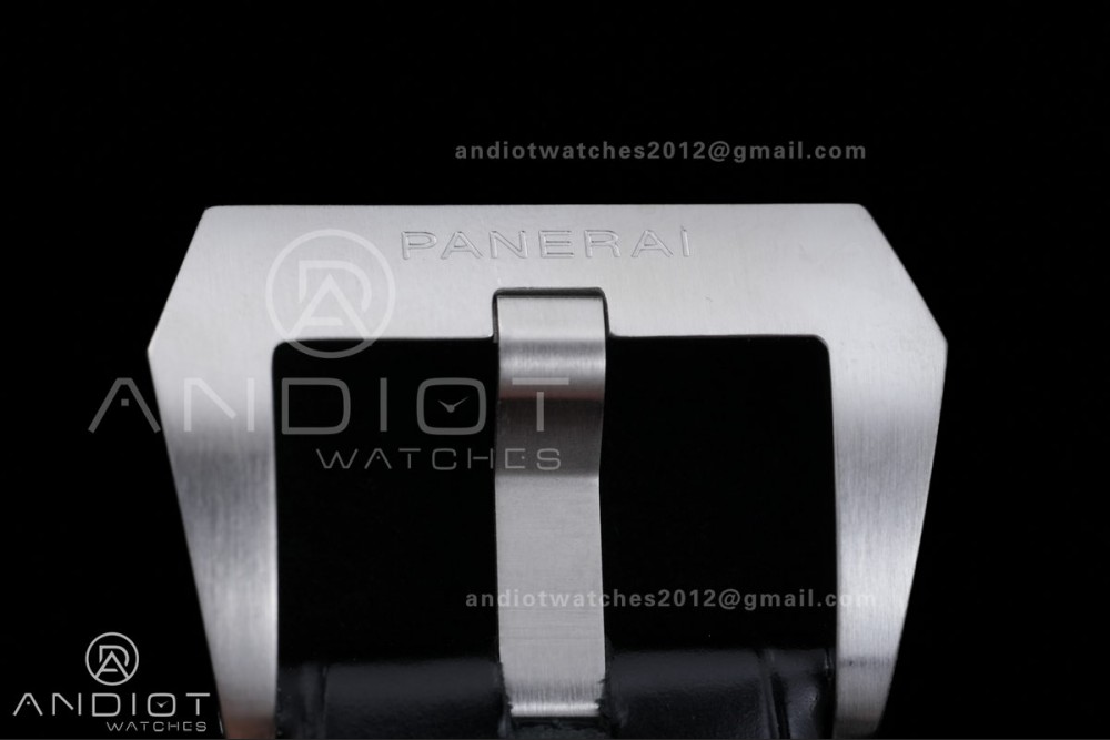 PAM312 R VSF 1:1 Best Edition on Black Leather Strap P.9000 Super Clone V2 — photo 18