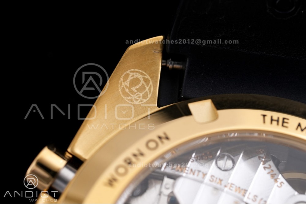 Speedmaster YG N1F Best Edition YG Dial on Black Rubber Strap A3861 — photo 11