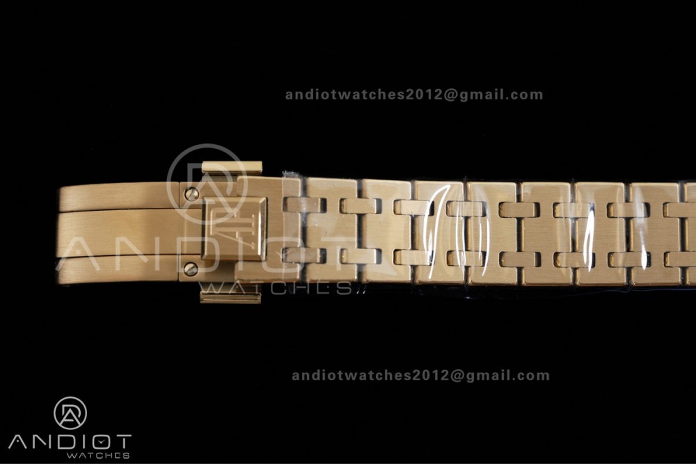 Royal Oak 23mm YG MF 1:1 Best Edition White Dial Diamond Bezel on YG Bracelet Quartz — photo 13