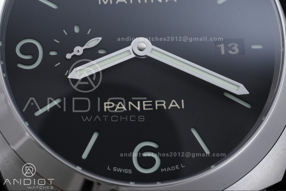 PAM312 R VSF 1:1 Best Edition on Black Leather Strap P.9000 Super Clone V2 — photo 5