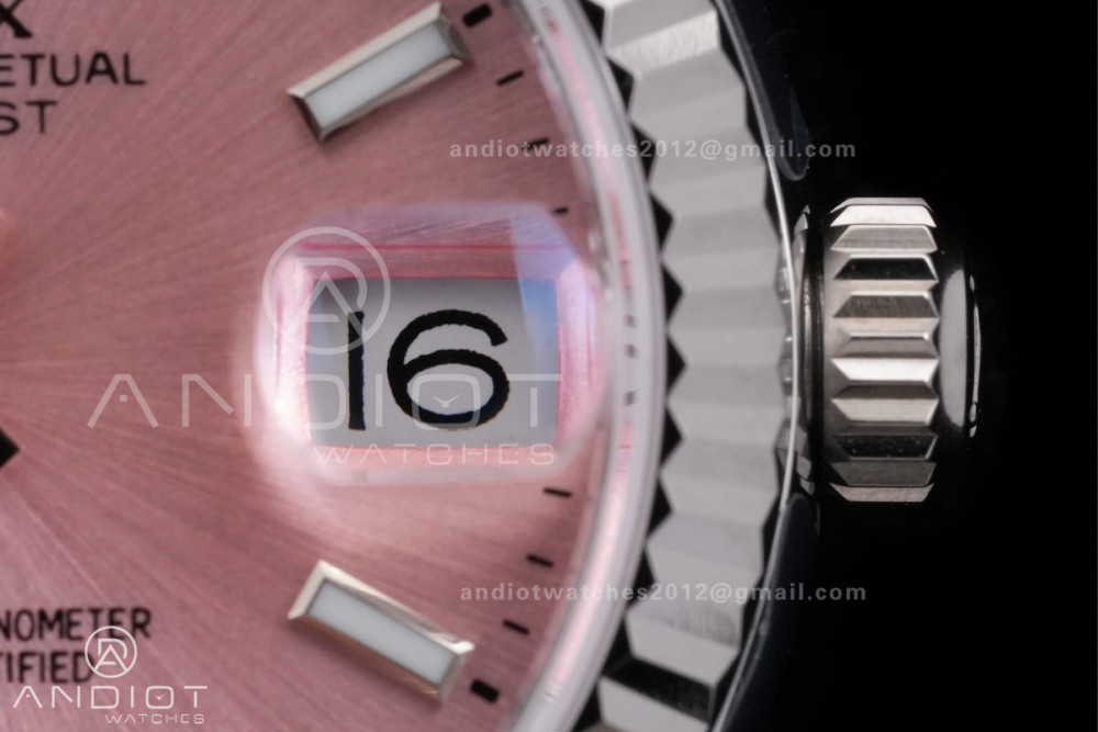 DateJust 31 Ladies 278274 GSF Pink Dial Stick Markers on Jubilee Bracelet A2236 — photo 5