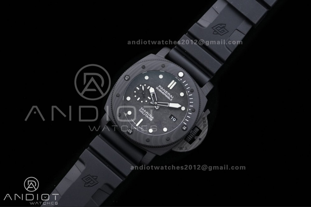 PAM 979 Carbotech VSF Best Edition Carbon Dial on Rubber Strap P.9010 Clone — photo 2