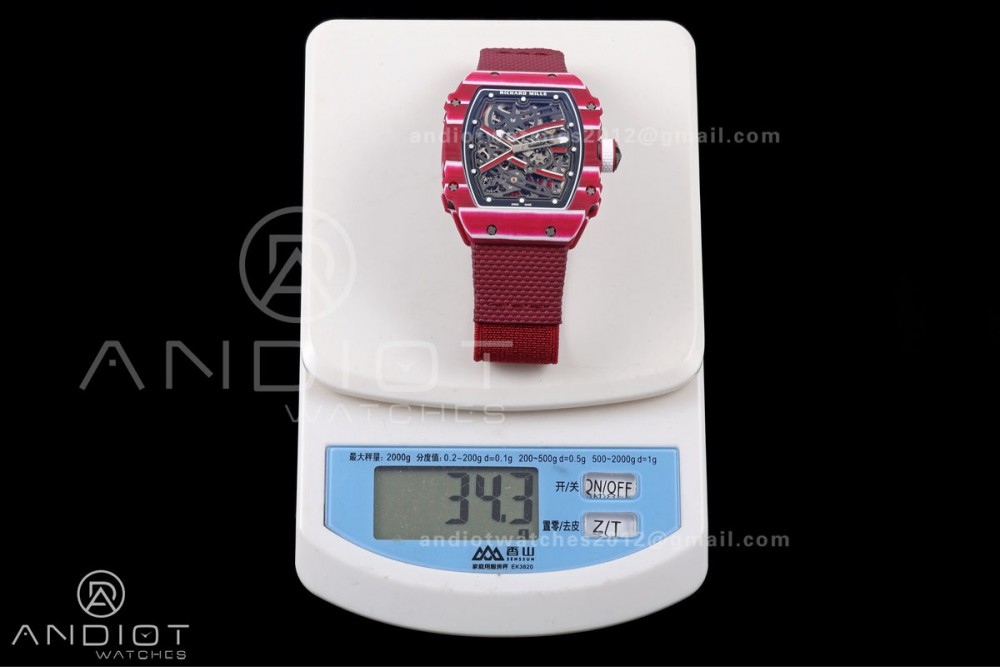 RICH Maker's 1:1 RM67-02 Purple NTPT Mutaz Skeleton Dial CRMA7 Super Clone — photo 22
