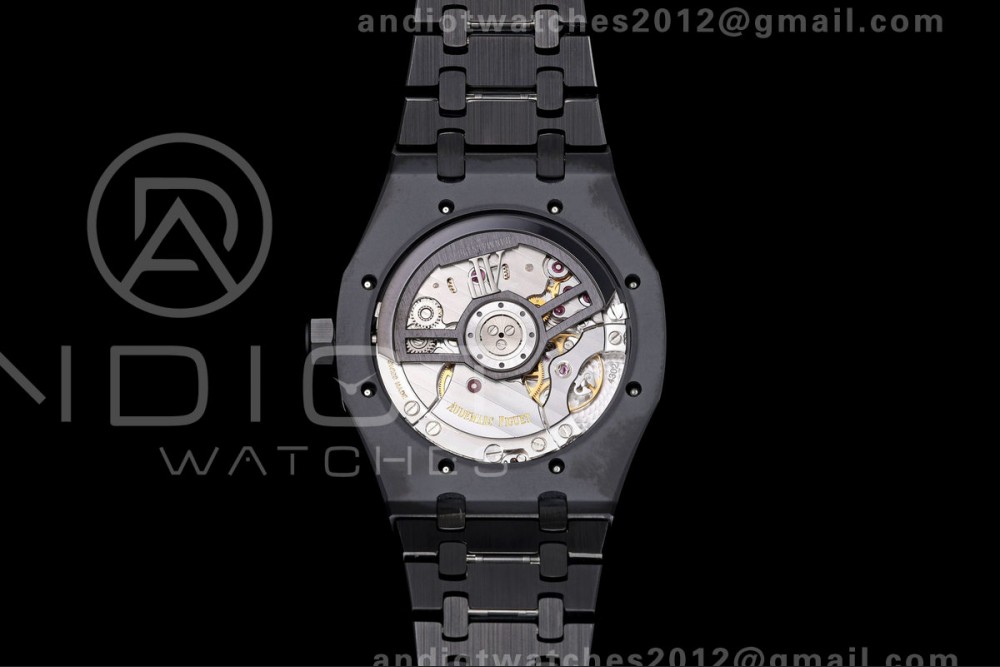 Royal Oak 41mm 15500 Black Ceramic ZF Black Dial on Black Ceramic Bracelet SA4302 Super Clone (Free Sprung) — photo 10