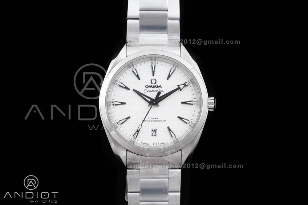 Aqua Terra 150M Master 38mm SS VSF 1:1 Best Edition White Dial On SS Bracelet Super Clone A8800 — photo 3