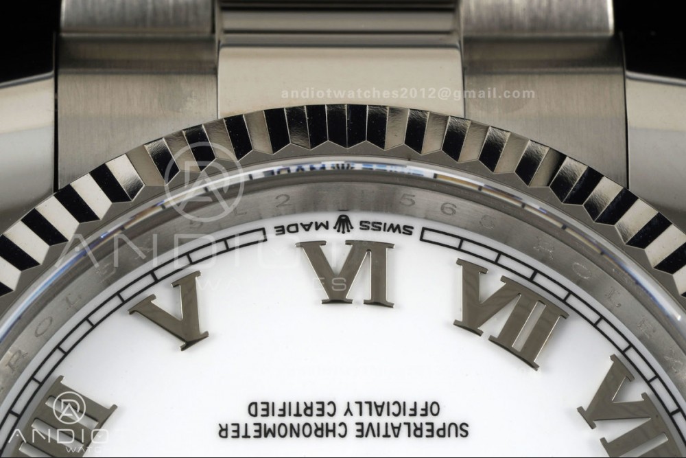 DateJust 36 SS 126234 ARF 1:1 Best Edition White Roman Dial on Oyster Bracelet DD3235 — photo 6