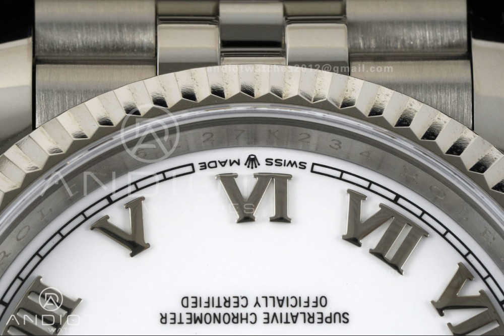 DateJust 36 SS 126234 ARF 1:1 Best Edition White Roman Dial on Jubilee Bracelet DD3235 — photo 6