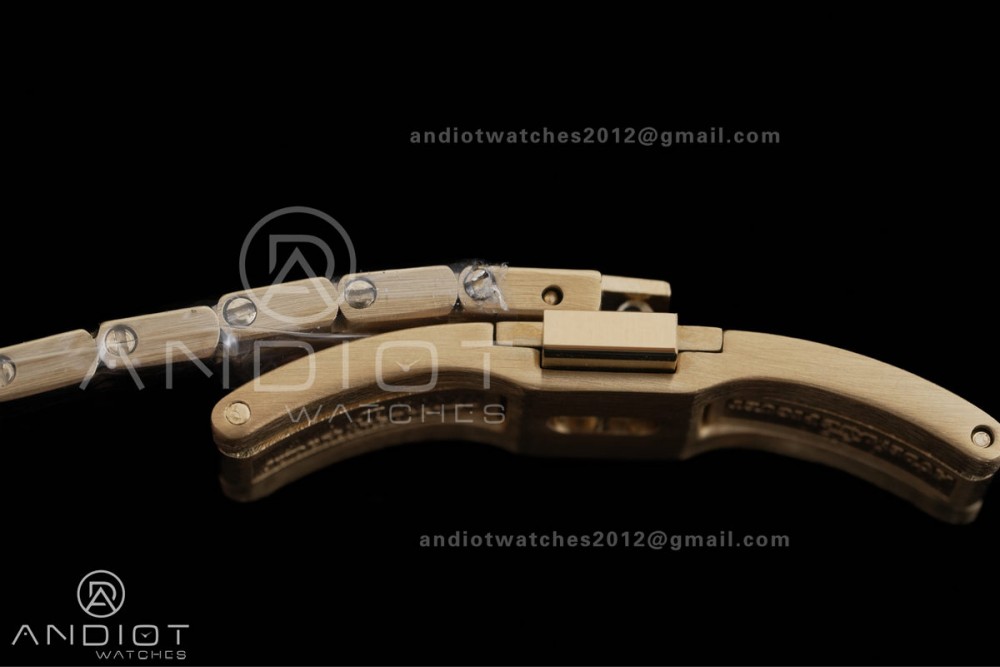 Royal Oak 23mm YG MF 1:1 Best Edition White Dial Diamond Bezel on YG Bracelet Quartz — photo 19