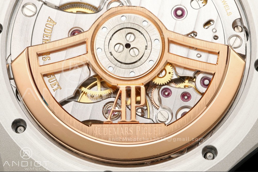 Royal Oak 41mm 15510 SS VSF 1:1 Best Edition Blue Textured Dial on SS Bracelet DD4302 Super Clone — photo 10