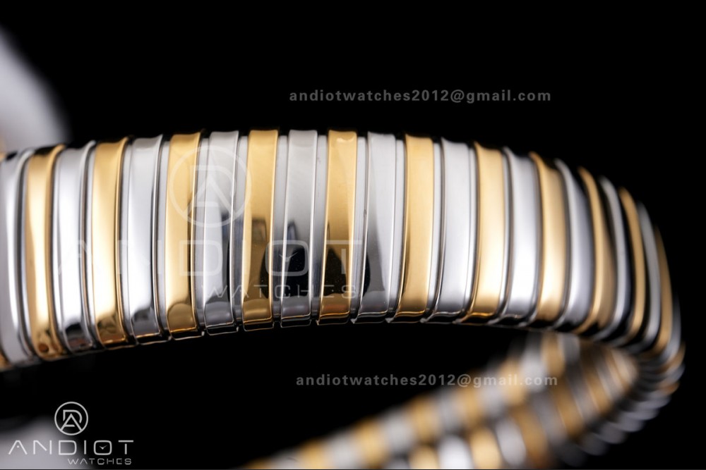 Serpenti 35mm SS/YG BVF 1:1 Best Edition Silver Dial on SS/YG Bracelet Ronda Quartz — photo 13