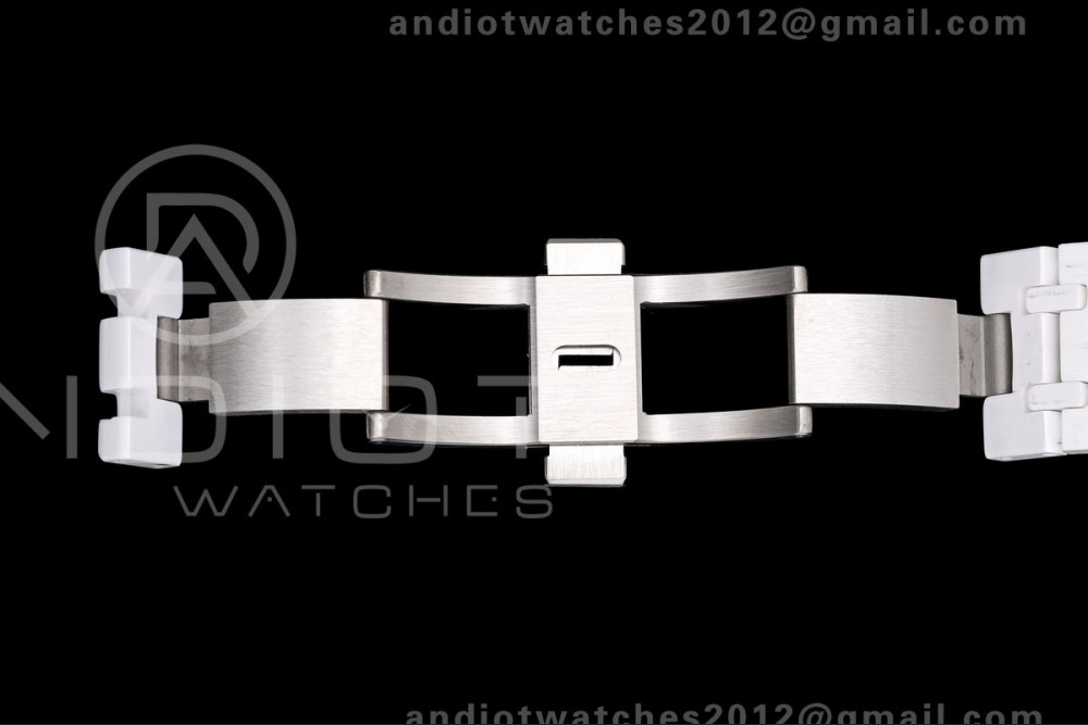 Royal Oak 41mm 15500 White Ceramic ZF White Dial on White Ceramic Bracelet SA4302 Super Clone (Free Sprung) — photo 21