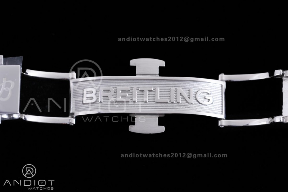 Navitimer B01 SS 43mm BLS 1:1 Best Edition Light Dial White Subdial on SS Bracelet A7750 — photo 15