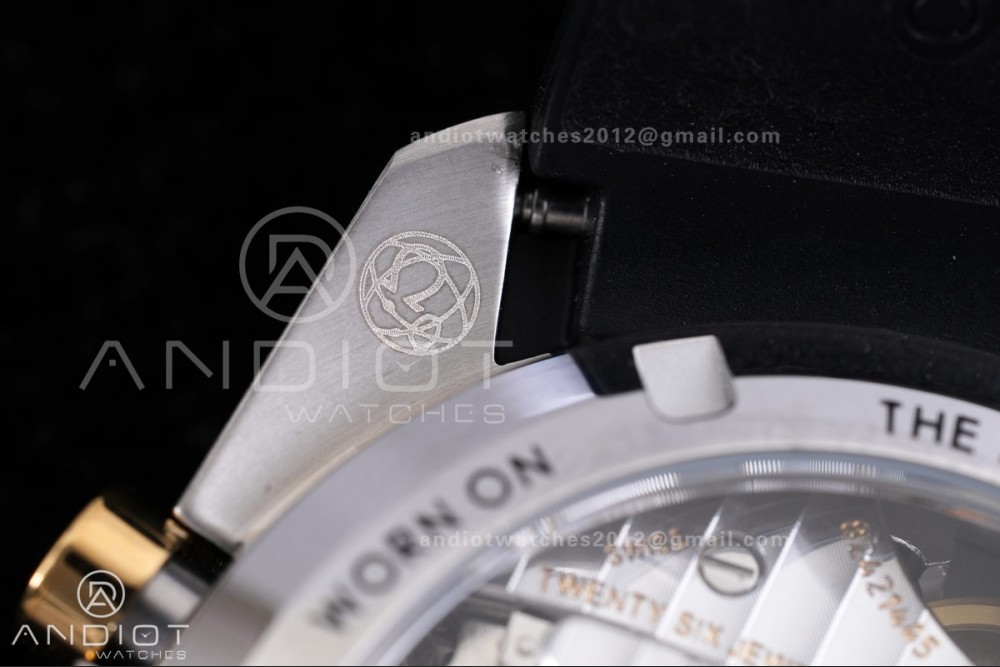 Speedmaster SS/YG N1F Best Edition Silver/YG Dial on Black Rubber Strap A3861 — photo 7