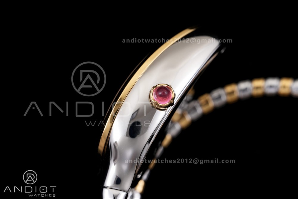 Serpenti 35mm SS/YG BVF 1:1 Best Edition Silver Dial on SS/YG Bracelet Ronda Quartz — photo 12