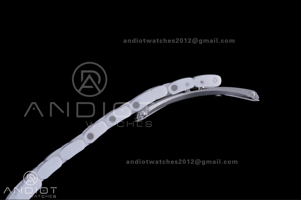 J12 33mm HTF 1:1 Best Edition White Korea Ceramic White MOP Dial on Bracelet ETA Quartz — photo 12