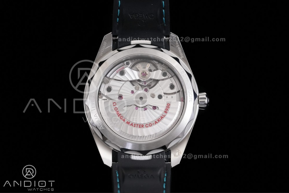 Aqua Terra 150M 41mm SS VSF 1:1 Best Edition Turquoise Dial On Black Rubber Strap Super Clone A8900 — photo 6
